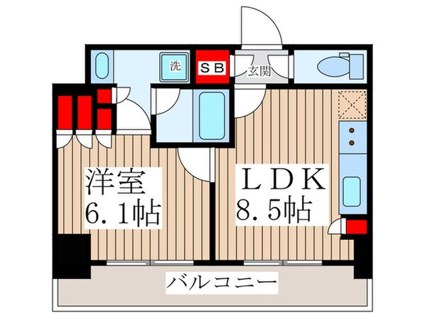 パークアクシス東陽町・親水公園の物件間取画像